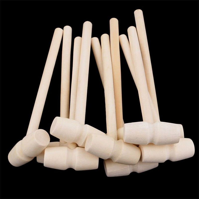 Mini Wooden Hammer Wood Mallets for Seafood Lobster Crab Leather Crafts