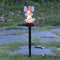 Solar Flower Fairy Light Outdoor Lawn Stakes Lamps Garden Decor (Purple)
