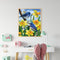 Bird and Flower Oil Paint By Numbers DIY Handpainted on Canvas Wall Art Pic
