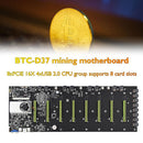 BTC-D37 Mining Motherboard Expandable 8 PCIE 16X USB2.0 DDR3 SODIMM Slot