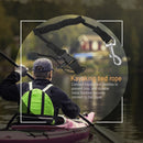 Elastic Kayak Canoe Paddle Leash Surfboard Surfing Safety Rope (Black) Newly