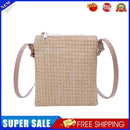 #A Fashion Straw Woven Women Shoulder Bag Handmade Summer Beach Vacation Travel