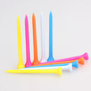 100pcs/set 80mm Mixed Color Plastic Golf Ball Tee Golf Holder Training Aid Newly