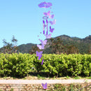 Butterfly Bell Wind Chimes Creative Home Yard Garden Hanging Decor(Purple)