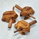 Wooden Frog Rasp Percussion Musical Instrument Tone Stick Supplies Block