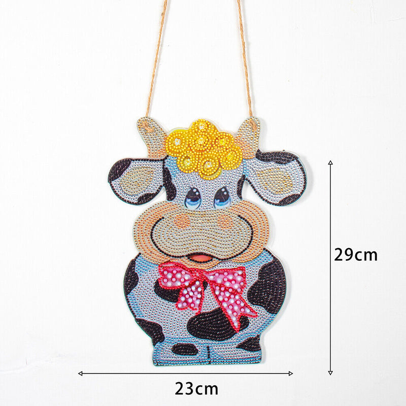 DIY Diamond Painting Pendant Handmade 5D Rhinestone Drawing Door Hanging Deco