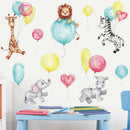 Cartoon Balloon Elephant Wall Stickers Kids Rooms Bedrooms Living Room Vinyl