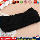 Women Crochet Turban Headband Ear Warmer Hair Band Knit Knitted Black Newly