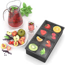 Silicone Ice Cube Trays for Freezer 8 Cells Ice Molds for Drinks (w/ Lid) Newly