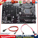 B250 BTC 12P Mining Motherboard+Switch SATA Cable DDR4 for LGA1151 Board Newly