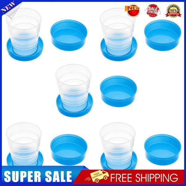 100ml Portable Folding Water Bottle Outdoor Travel Camping Drink Cup (5pcs)