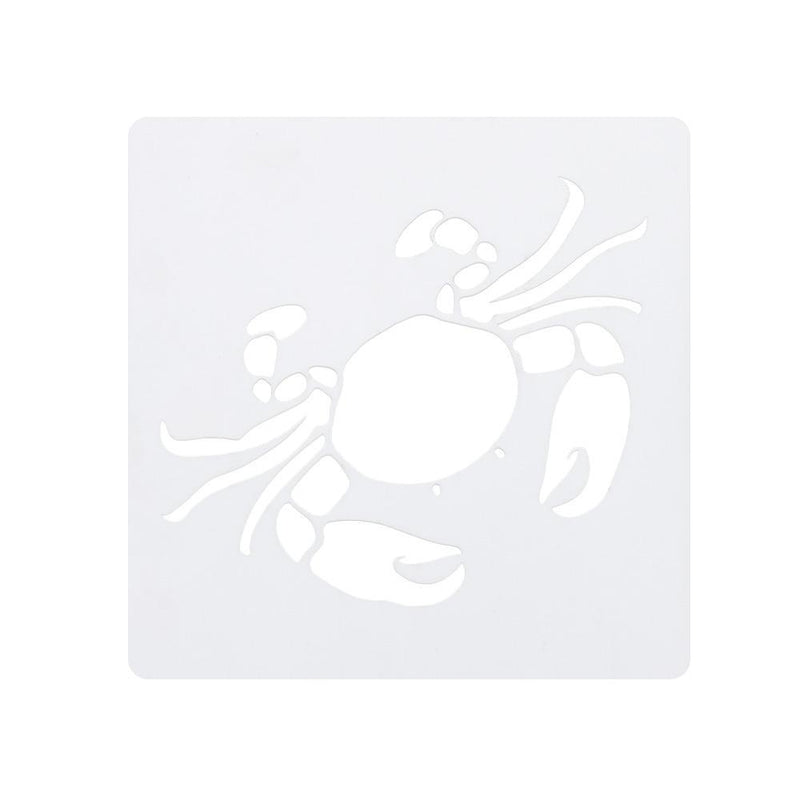 Wall Paint Creatures Stencil Ocean 6x6Inch Sea Animal Painting Hollow Template