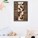 5D DIY Diamond Painting Kits Full Round Drill Three Cows English Mosaic