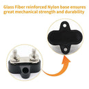 Bus Bar Terminal Block Heavy Duty Dual M6 Power Distribution Stud (Black)