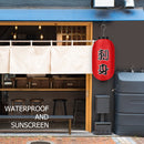 2x 10 inch Hanging Lantern Cloth Ornaments with LED Wicks Festival Decor