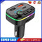 Car Bluetooth-compatible 5.0 FM Transmitter Mic Audio Receiver for 12V-24V