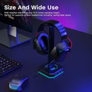 RGB Headset Stand with 3 USB 2.0 Ports Gaming PC Headphone Holder (Pink)