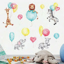 Cartoon Balloon Elephant Wall Stickers Kids Rooms Bedrooms Living Room Vinyl