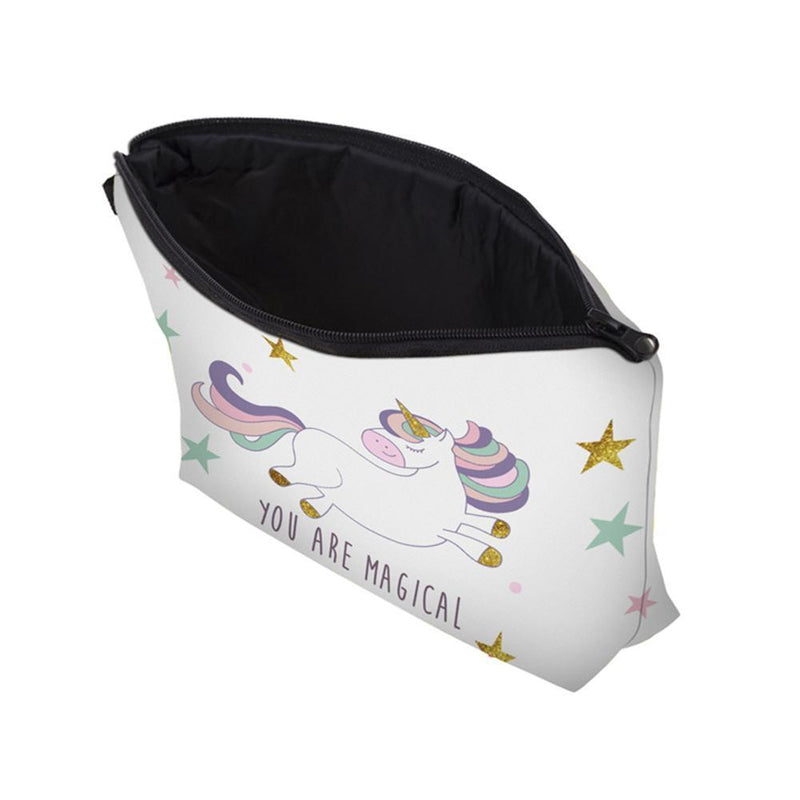 Multiple Horse Women Storage Bag Polyester Floral Print Cosmetic Bag (50946