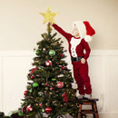 Christmas Tree Topper Star Ornaments with LED Fairy String Lights Xmas Decor