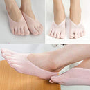 1 Pair Women Casual Invisible Socks, Non-Slip Five Finger Socks (Pink) Newly