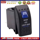 For Boat Marine ATV UTV Dual Blue Backlit ROOF LED LIGHT BAR Rocker Switch 5 Pin