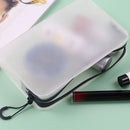Transparent Double Zipper Cosmetic Pouch Wash Bag Makeup Bag Toiletry Bags