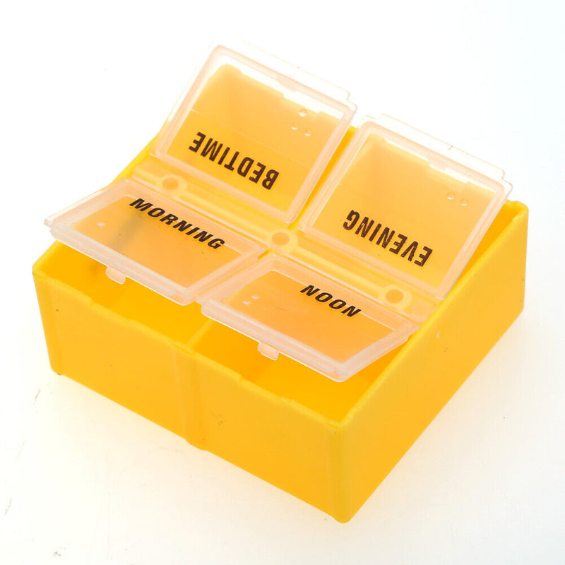 Plastic Portable Pill Box Weekly 7 Days Colorful Holder 28 Slot Medicine