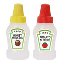 2Pcs / Set 25Ml Mini Tomato Ketchup Bottle Portable Salad Containers Sauce B1F5