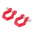 4Pcs Red Trailer Hook Bumper D-ring for 1/10 RC Crawler Traxxas TRX4 Axial