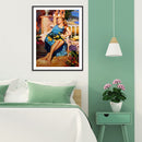 Woman Bathing Sun Pattern Frameless Digital Paint Hand Painted Oil Picture Decor