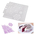 DIY Flower Coffee Stencils Cake Baking Template Scrapbooking Painting Decor