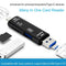 10PCS*5 in 1 USB 3.0 Type C / USB / Micro USB SD TF Memory Card Reader OTG Adapt