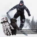 Winter Windproof Thermal Fleece Gloves Full Finger Cycling Gloves (Grey) Newly