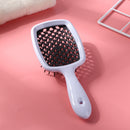 Wide Teeth Air Cushion Combs Scalp Massage Brush Hollow Grid Comb (Black) Newly