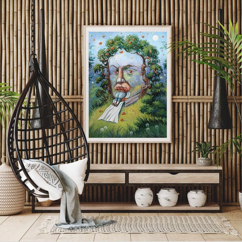 Abstract Tree Face Oil Paint By Numbers Kits Canvas Picture Wall Art DIY