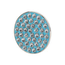 Golf Ball Marker Iron+ABS Golf Marker Ball Position Accessories (Blue)