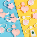 Silicone Straw Plug Cartoon Plugs Cover Cup Accessories Drinking Dust Cap