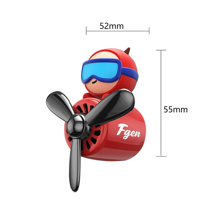 Cartoon Pilot Air Freshener Refillable Perfume Clip Deodorizing Auto Accessories