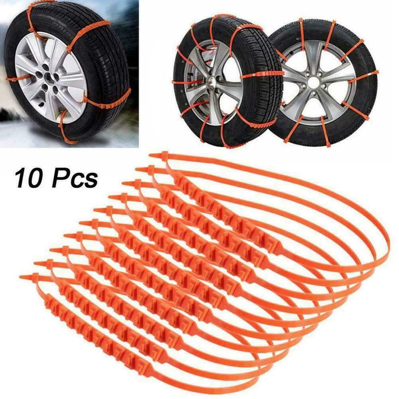 10 Pieces Car Winter Tires Tires Anti-slip Chains Wheel Belt Winter B2A1