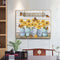 Canvas Painted Oil Paint By Numbers Flower Letters DIY Modern Bedroom Wall Art