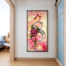 Letter S Rose Oil Paint By Numbers Kits DIY Craft Coloring Drawing Home Dec