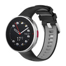 Silicone Strap for Polar Vantage V2 Watch Band Replacement (Black Grey) Newly