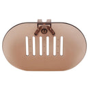 Punch-free Soap Box Drain Dish Bathroom Wall Hanging Storage Rack (Coffee) Newly