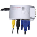 PC Laptop VGA to TV RCA Composite S-video Switch Converter Signal Adapter