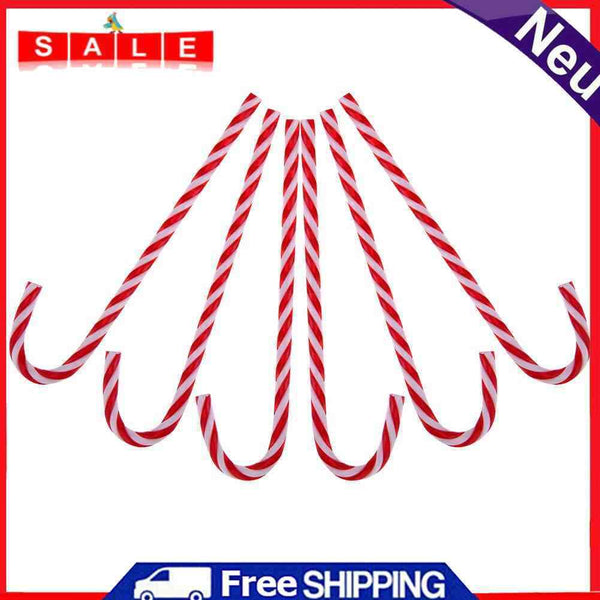 6pcs Candy Crutches Christmas Tree Decoration DIY Hanging Drops Jewelry