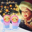 1 Pair Thicken Warm Baby Fleece Gloves Winter Kids Full Finger Mittens