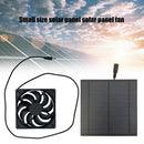 Outdoor Solar Panel Ventilator Fan 5W 6V Greenhouse Exhaust Fan Air Extractor