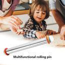 Stainless Steel Rolling Pin Dough Mat Dough Roller Adjustable Kitchen Tool