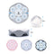 #A 7 Cavity Ice Molds Silicone Cocktail Whiskey Ice Cube Ball Maker Tray with Li